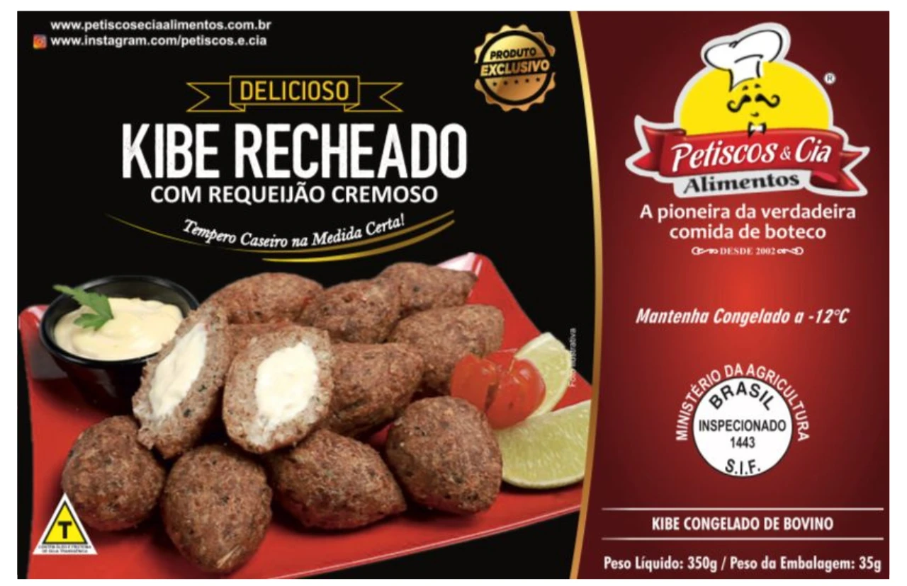 Kibe Recheado com Requeijao Cremoso 350g