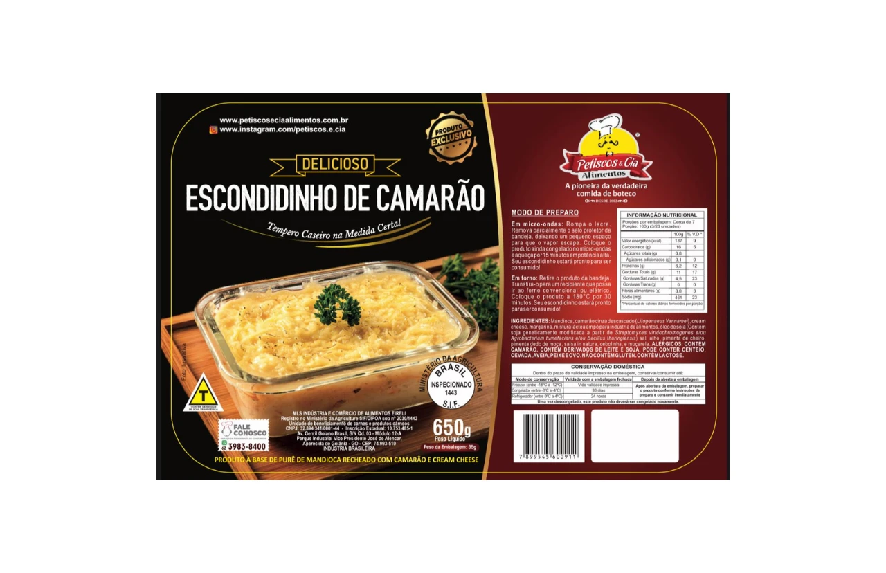 Escondidinho de Camarão congelado 650g