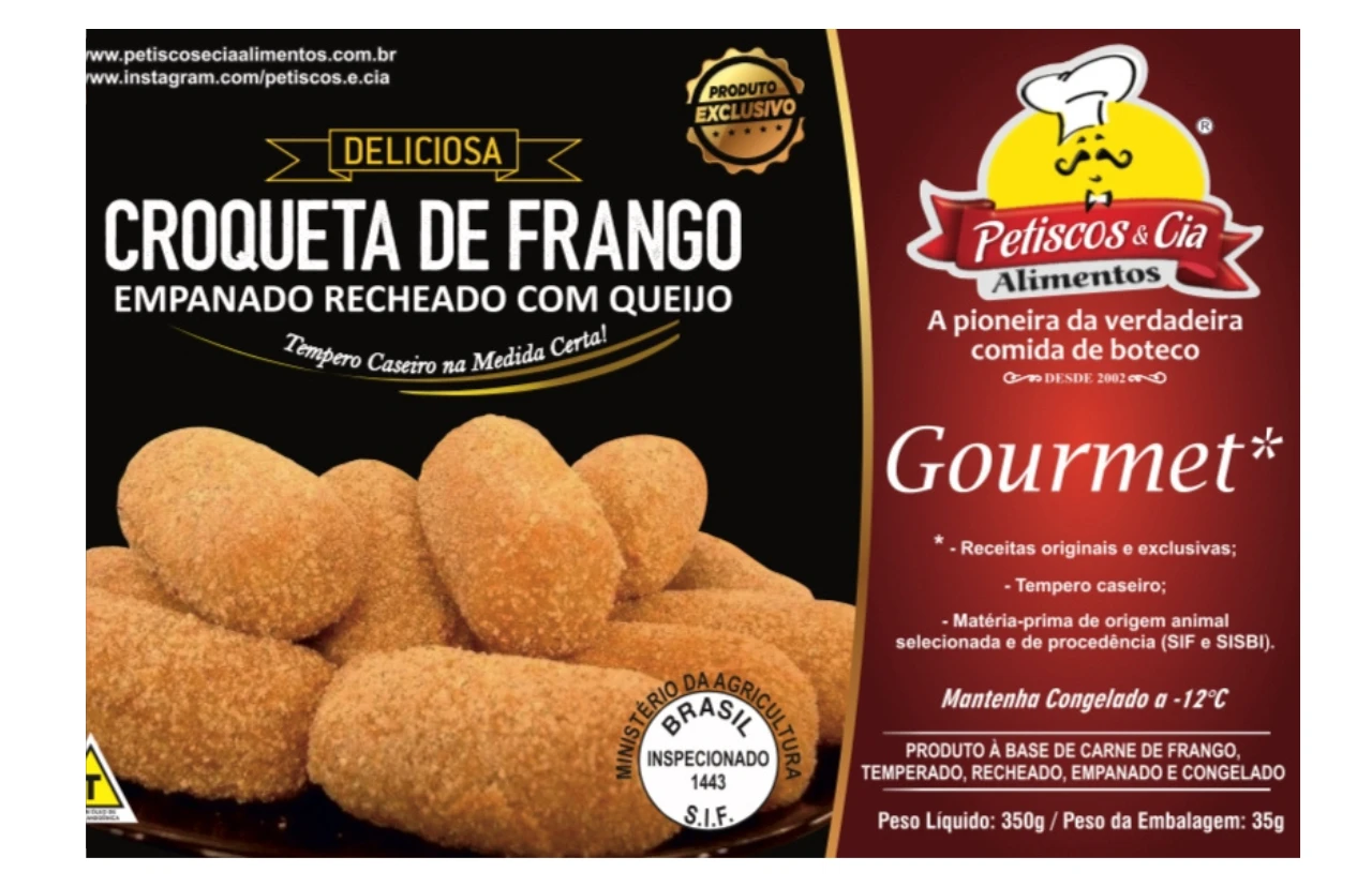 Croqueta de Frango Recheado com Queijo 400g